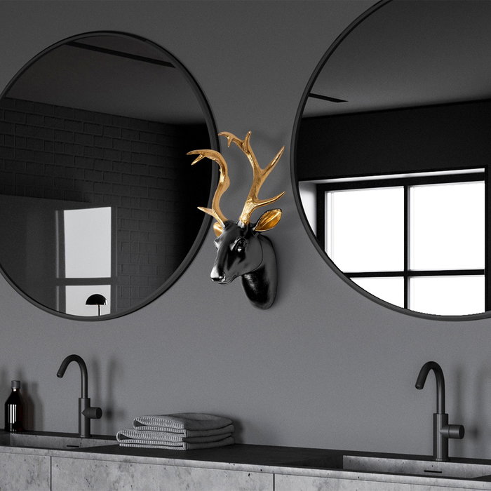 Wallity Bust of Deer - 5 Oro y Negro Wallity Bust of Deer - 5 Oro y Negro